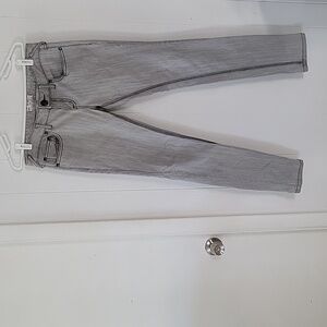 Free People Light Gray Skinny Jeans